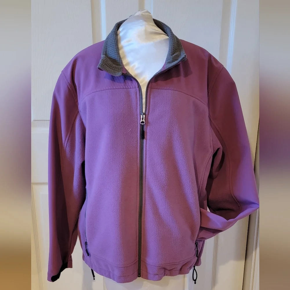 LANDS' END FLEECE FULL ZIP JACKET (sz xl)‎